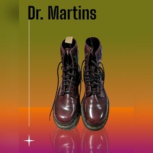 Cherry Red Dr. Martens in excellent condition size 9
